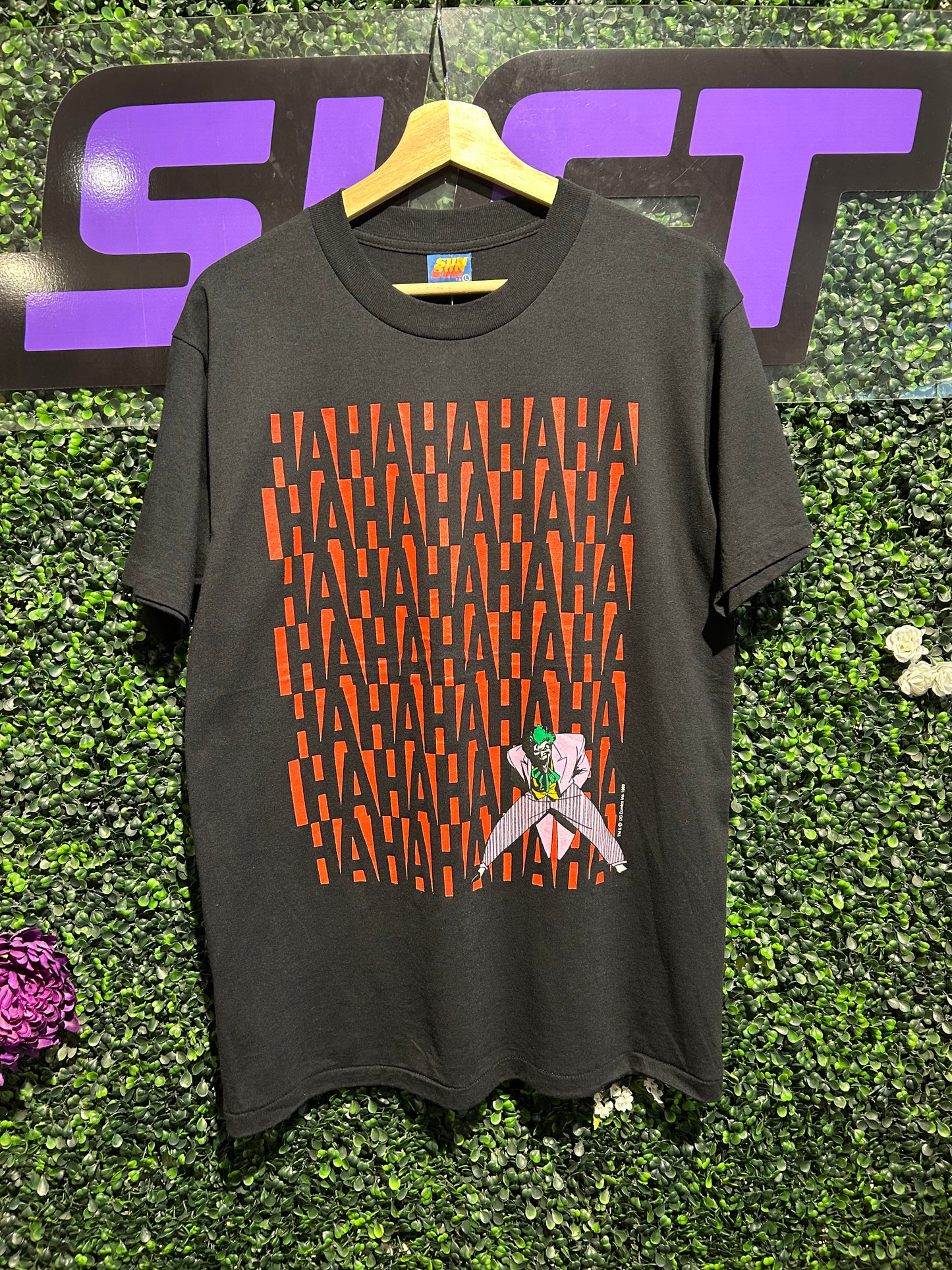 1989 The Joker HAHAHA T-Shirt. Size Large