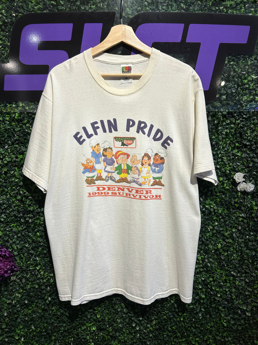 1999 Keebler Denver “Elfin Pride” T-Shirt. Size Large