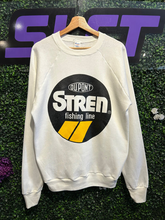 80s Stren Fishing Line Champion Crewneck. Size L/XL