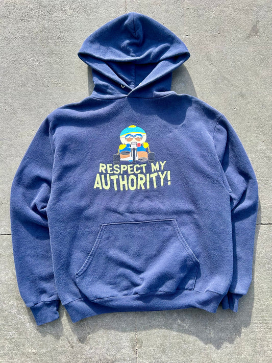 Vintage South Park Cartman “Respect My Authority” Hoodie. Size Medium