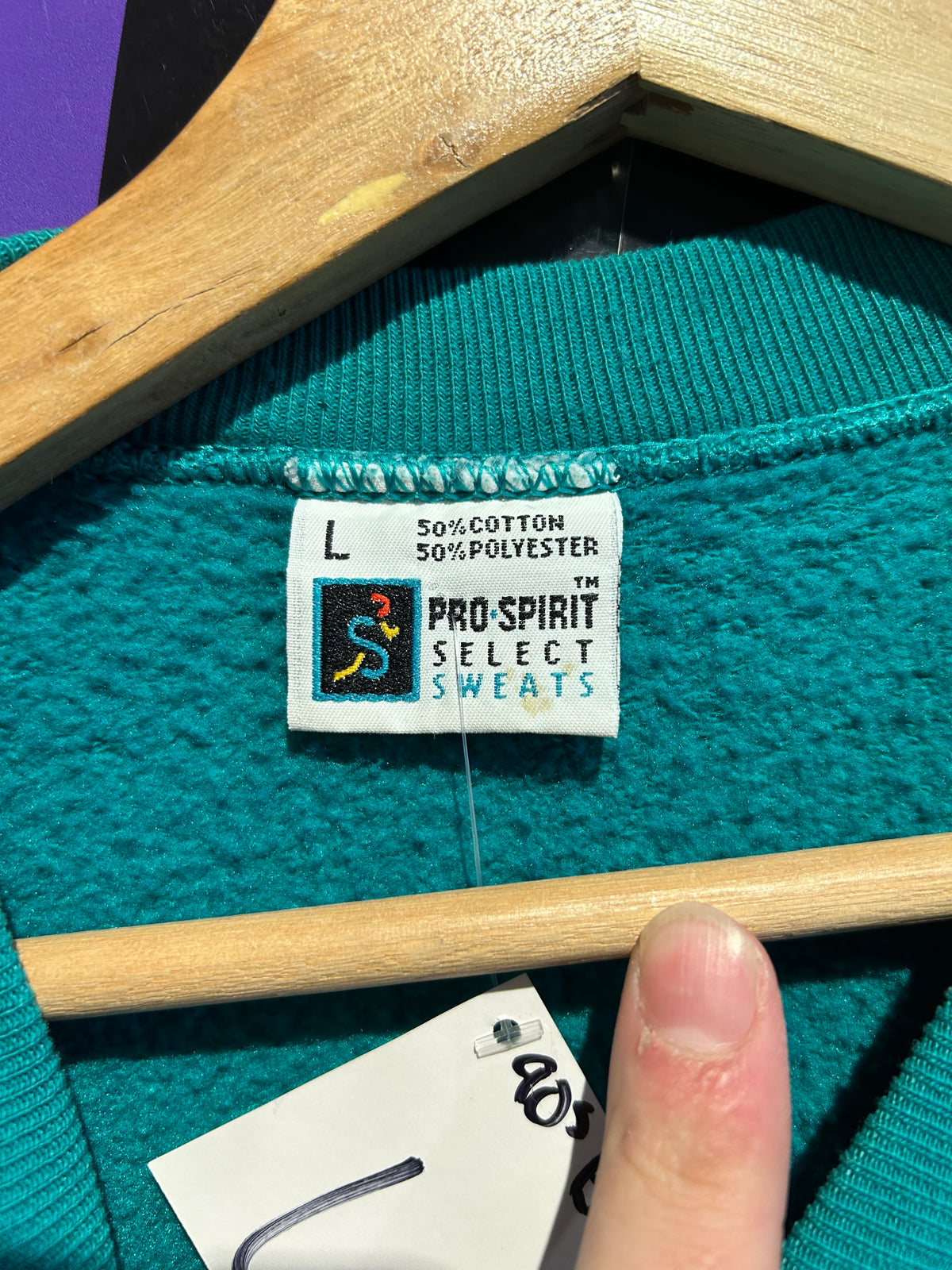 90s Pro Spirit Blank Crewneck. Size Large
