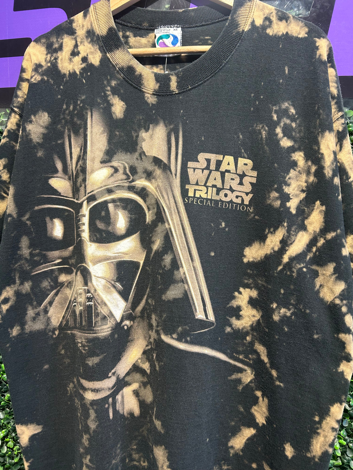 1997 Star Wars Trilogy Special Edition Liquid Blue AOP T-Shirt. Size XL