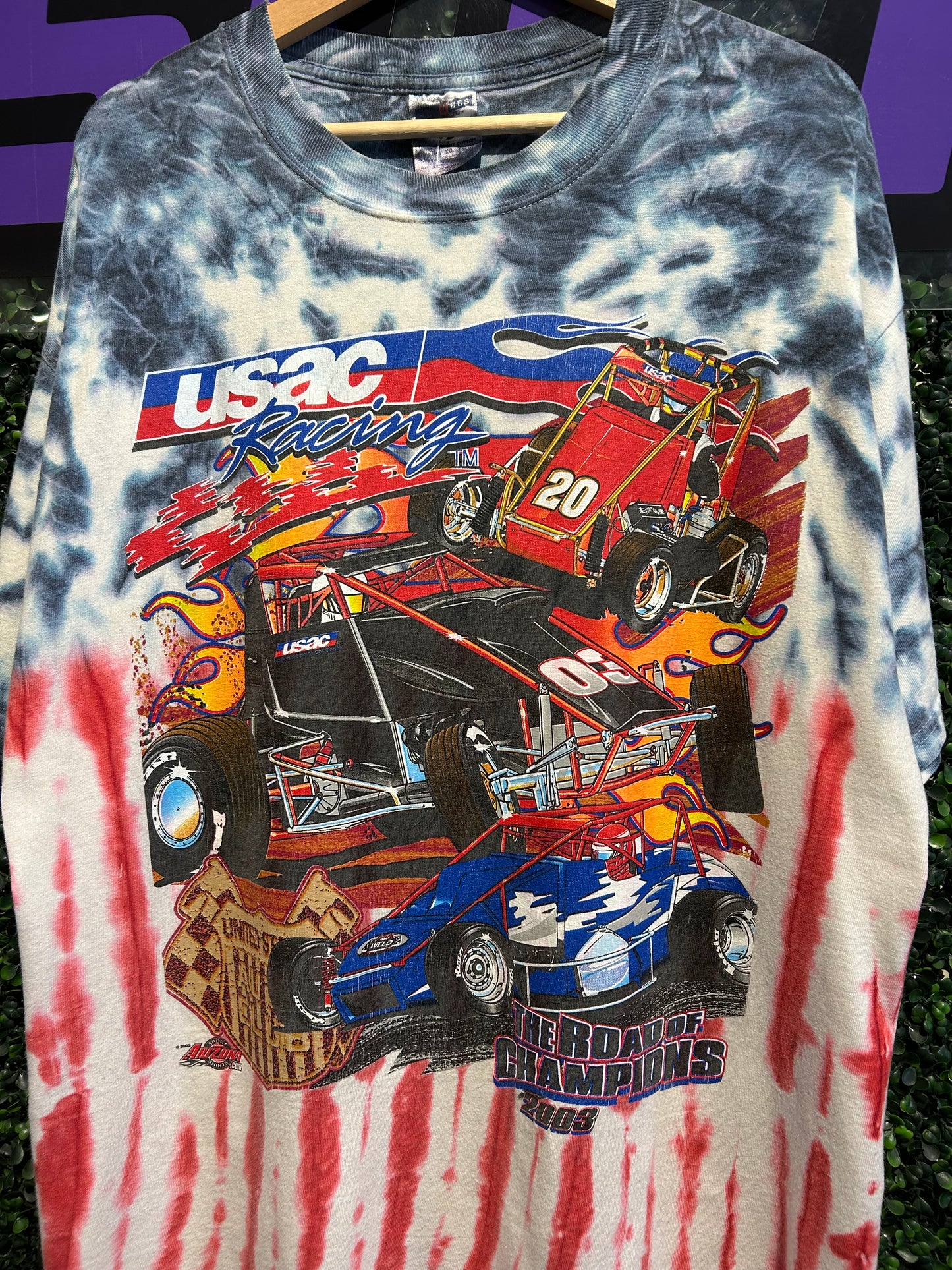 2003 USAC Racing Tie-Dye T-Shirt. Size XL