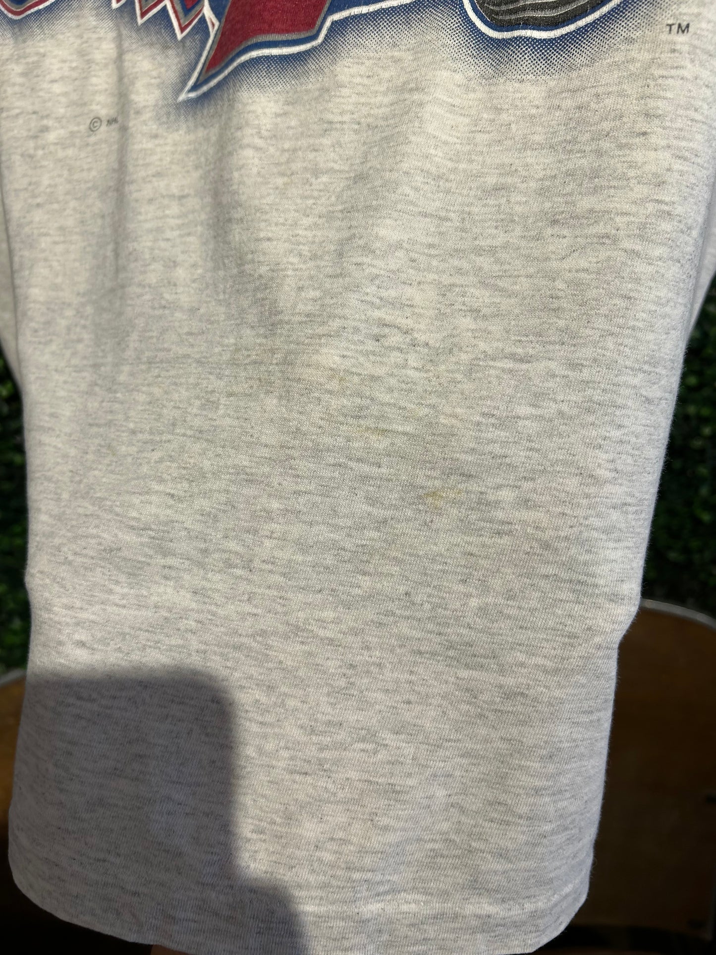 90s Colorado Avalanche Logo7 T-Shirt. Size XL