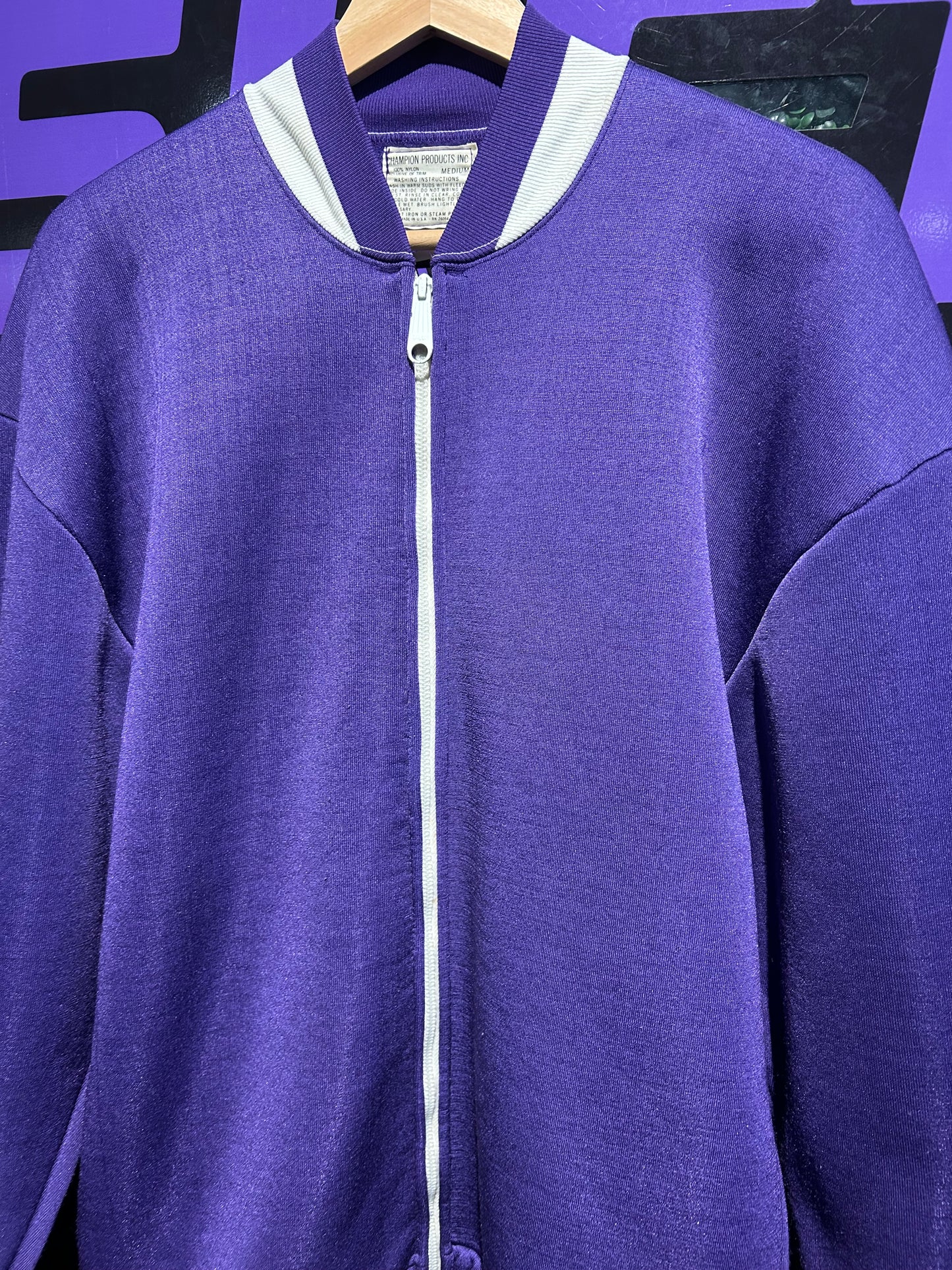 60s Champion Dixon Athletics Zip-Up Sweatshirt. Size M/L