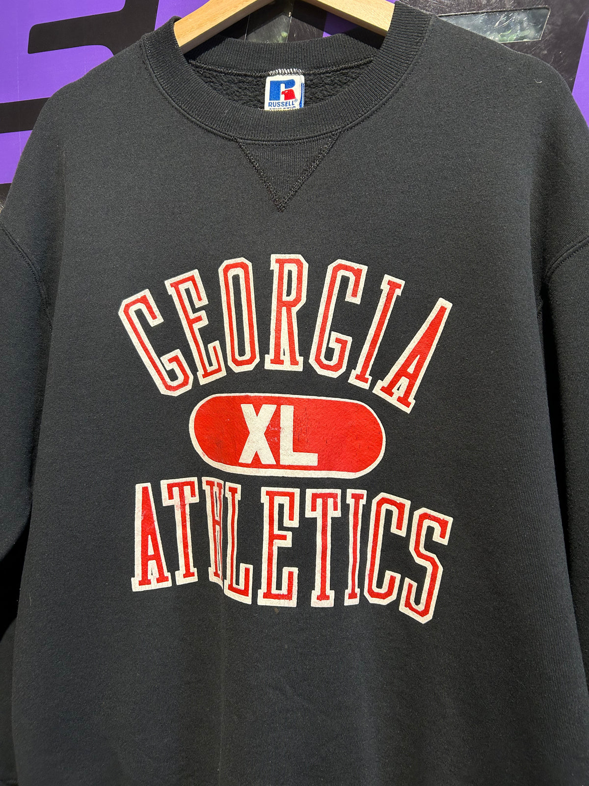 90s Georgia Bulldogs Russell Crewneck. Size L/XL