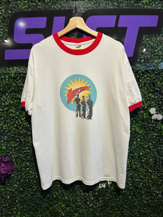 Vintage The Butchies Ringer T-Shirt. Size Large
