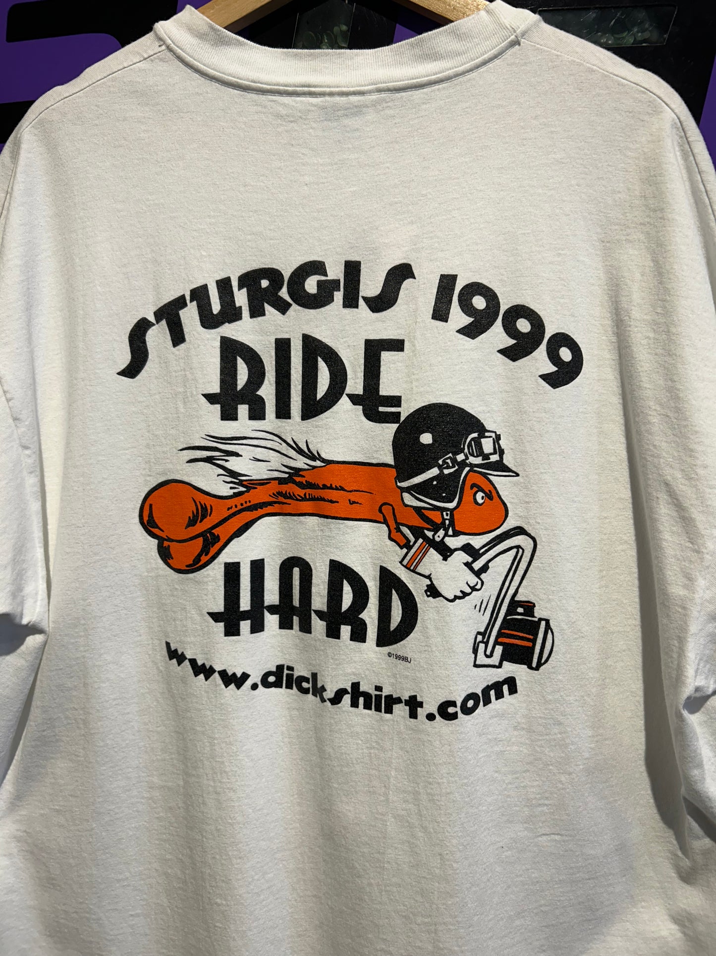 1999 Sturgis Ride Hard Edition Biker T-Shirt. Size XL
