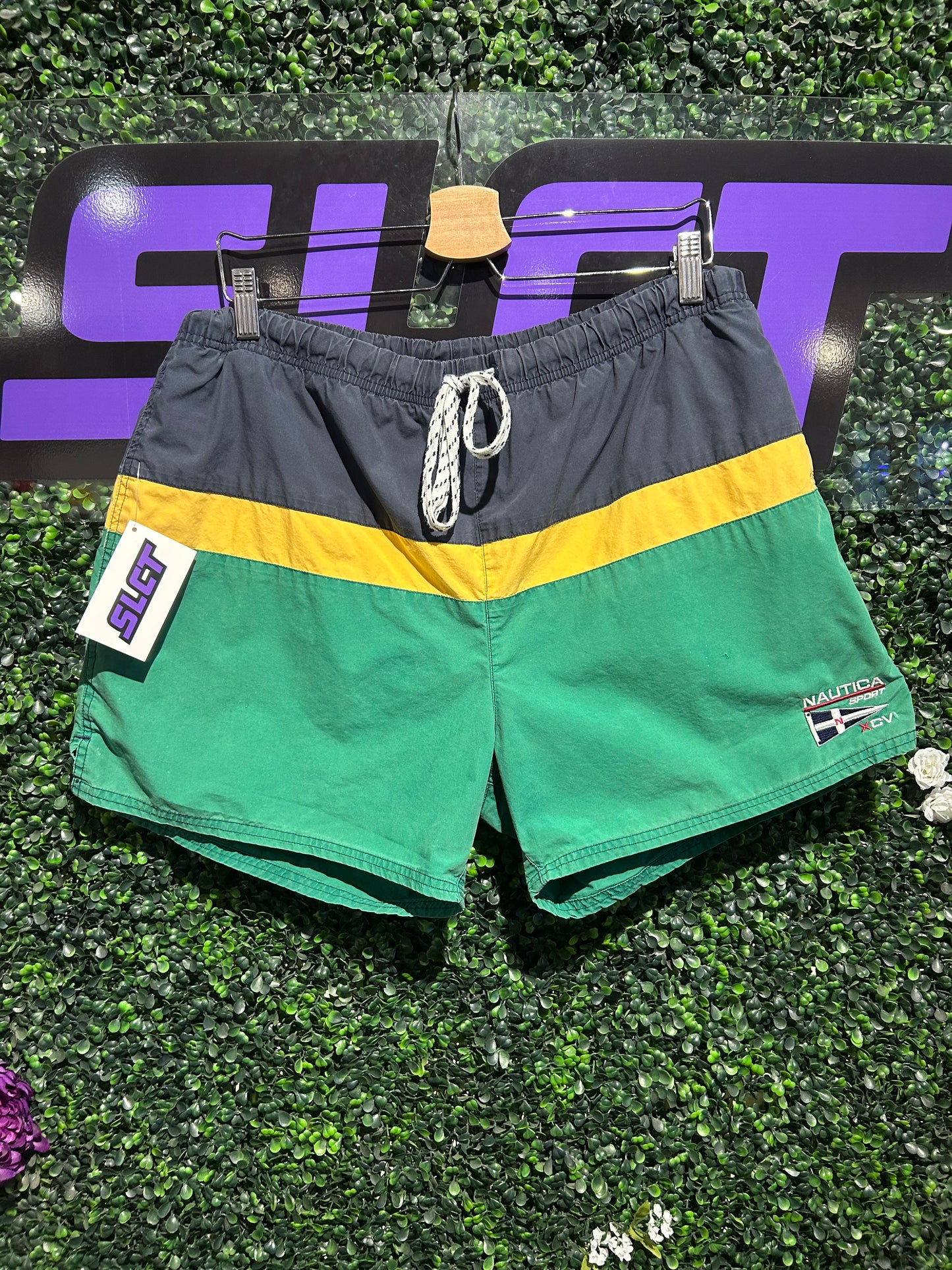 Vintage Nautica Swim Trunks. Size Large