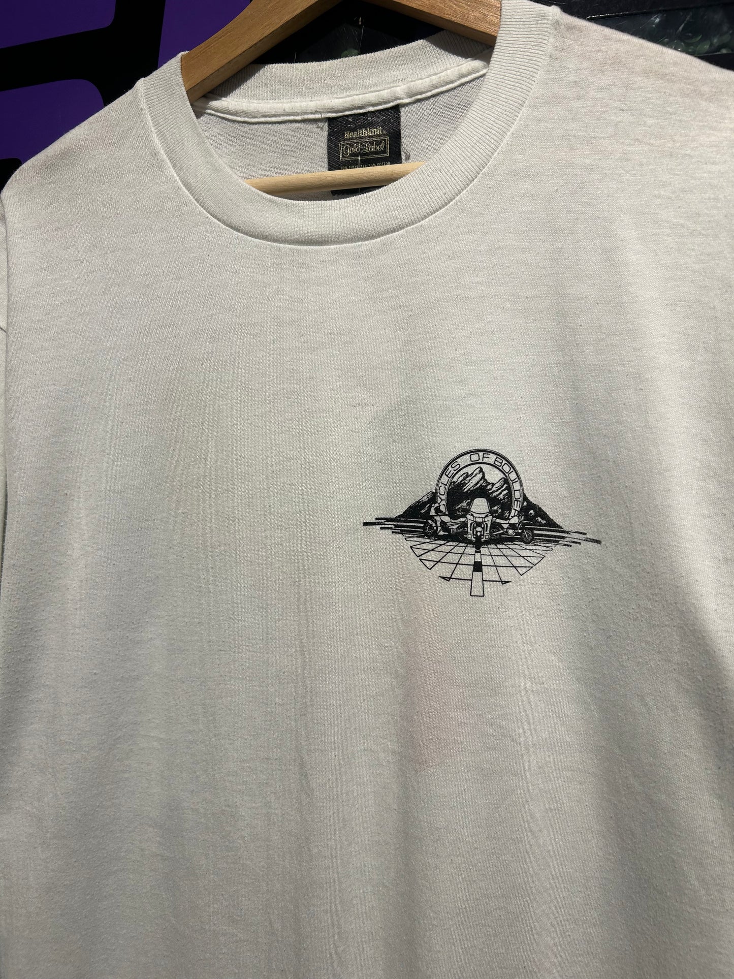 80s Cycles Of Boulder T-Shirt. Size Large