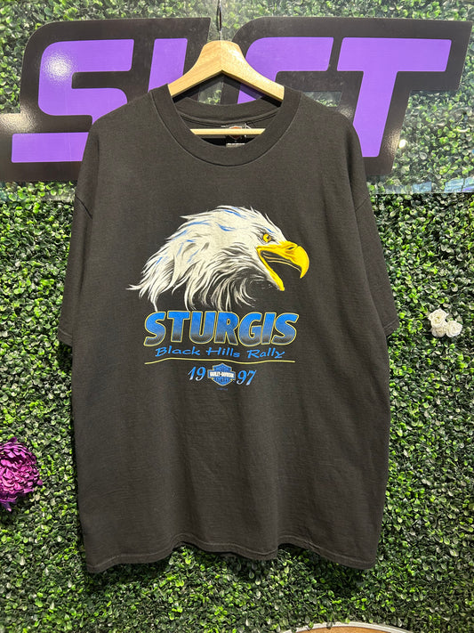 1997 Harley Davidson Sturgis Eagle T-Shirt. Size XL/XXL