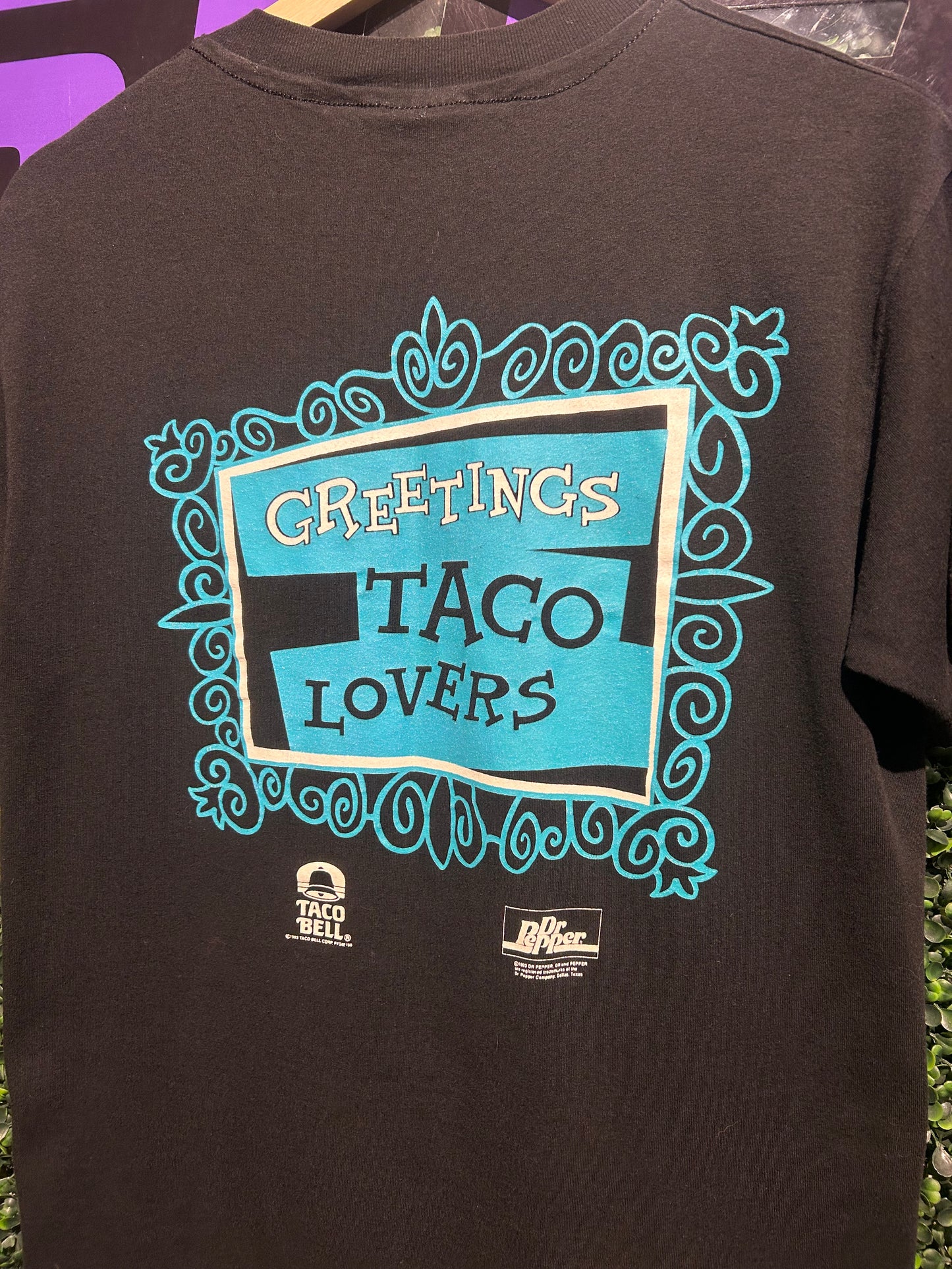 1993 Rocky & Bullwinkle Taco Bell Promo T-Shirt. Size Medium