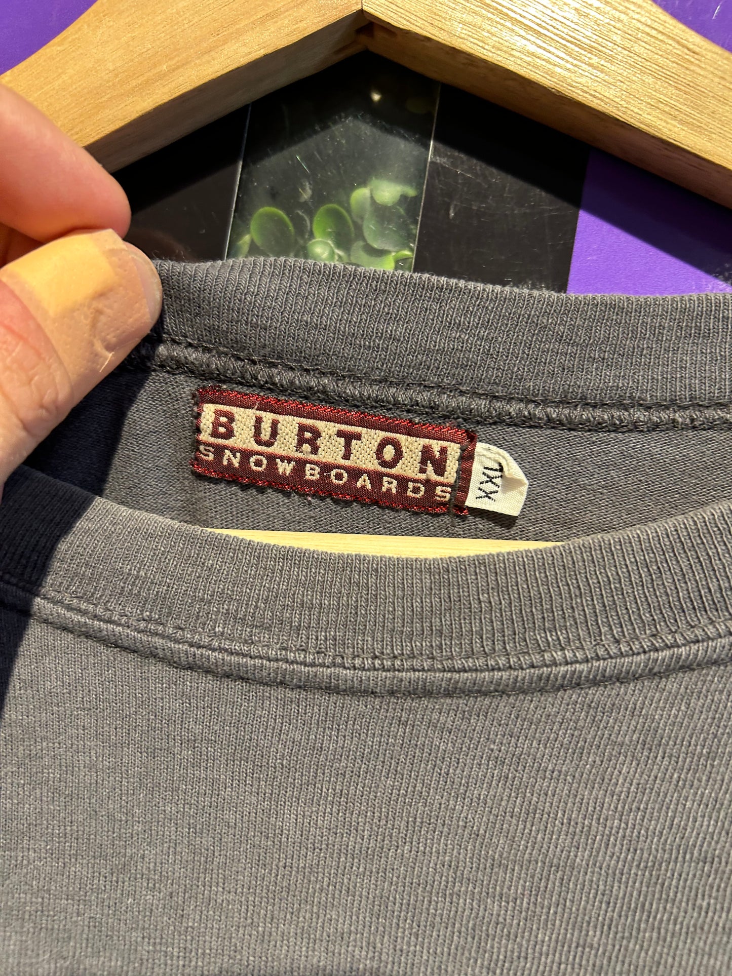 90s Burton Snowboards “Speed Slut” LS Shirt. Size XL/XXL