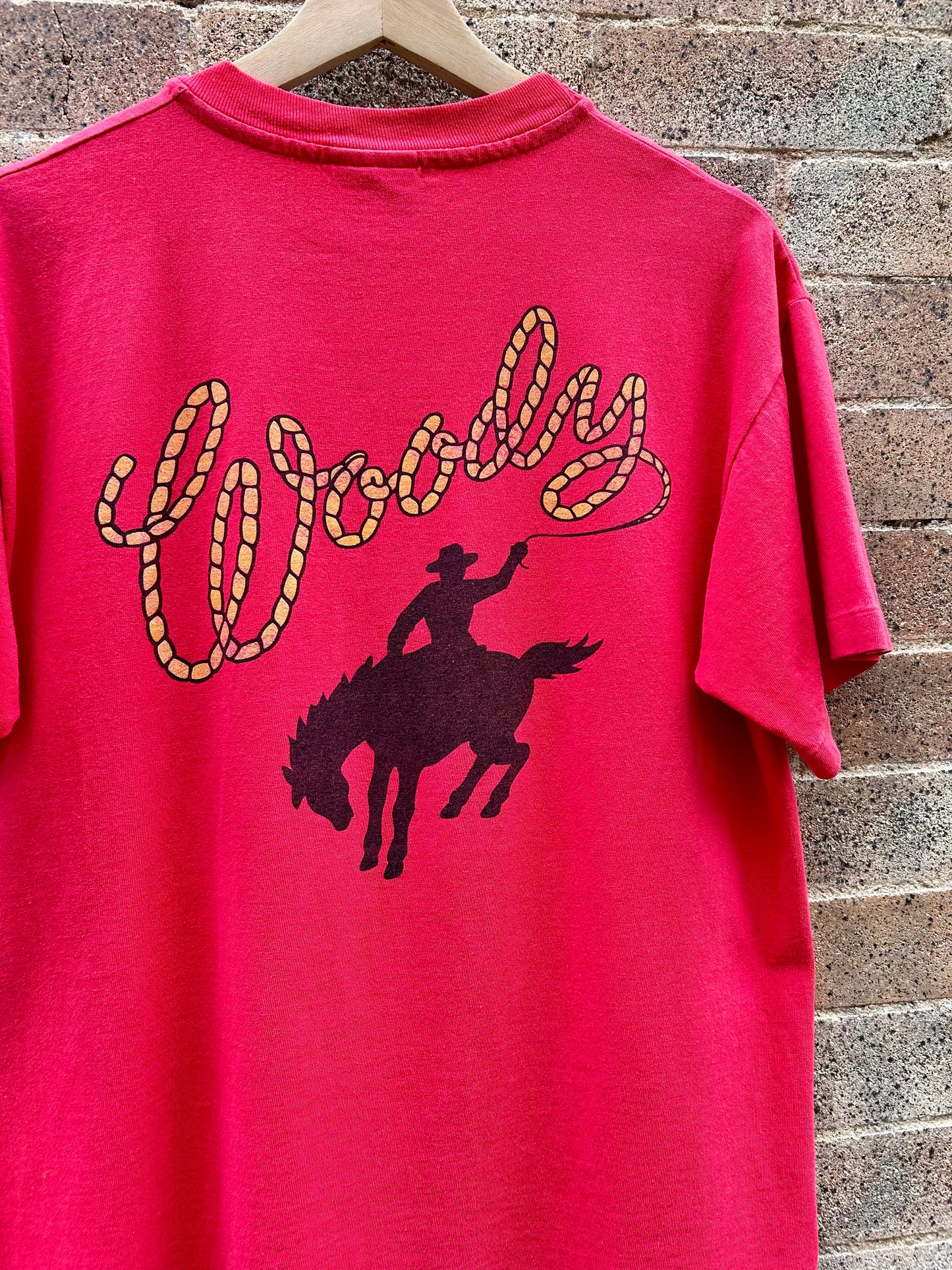 90s Toy Story Woody Disney World On Ice T-Shirt. Size M/L