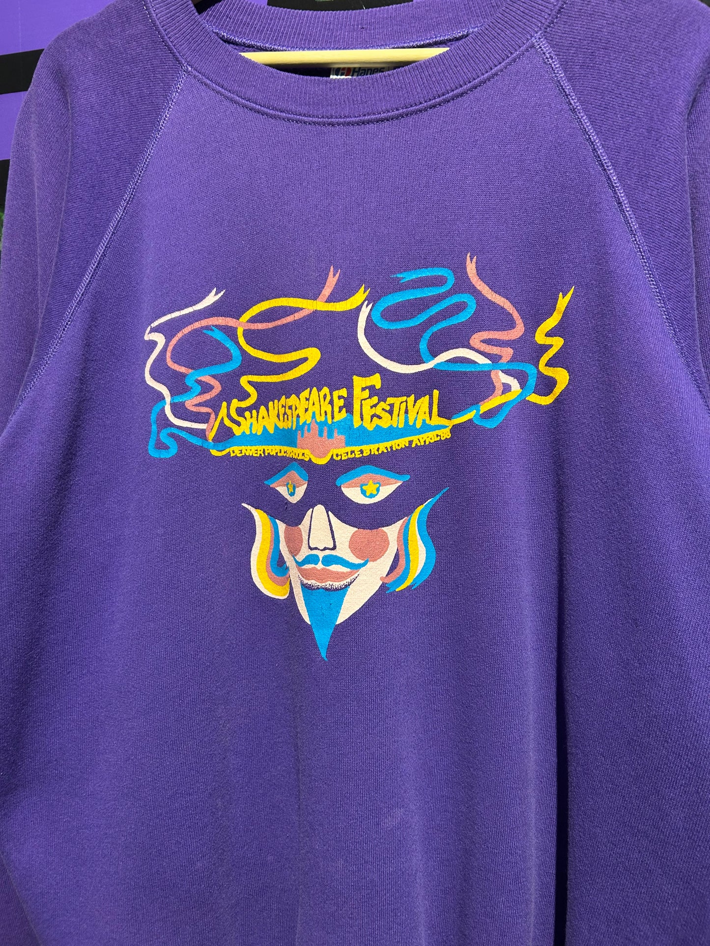 1988 Shakespeare Festival Crewneck. Size Large