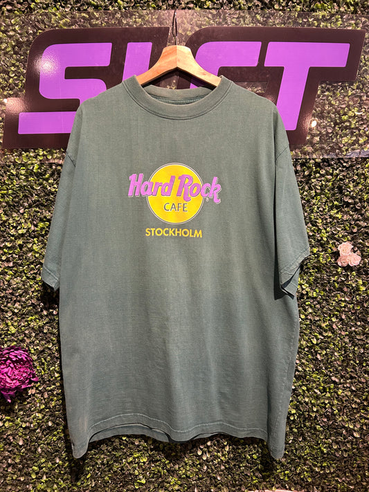 Vintage Hard Rock Cafe Stockholm T-Shirt. Size XL