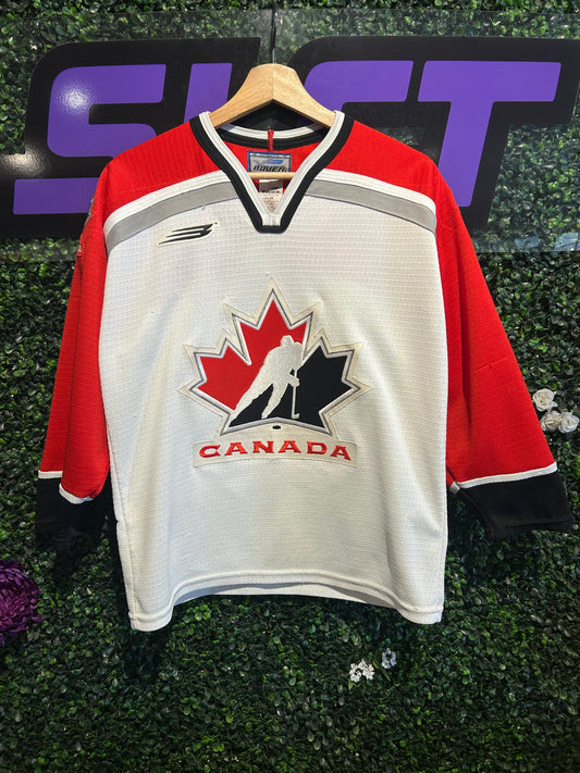 Vintage Bauer Canada National Team Hockey Jersey. Size Small