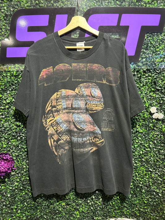 1995 San Francisco 49ers Super Bowl Rings T-Shirt. Size XL