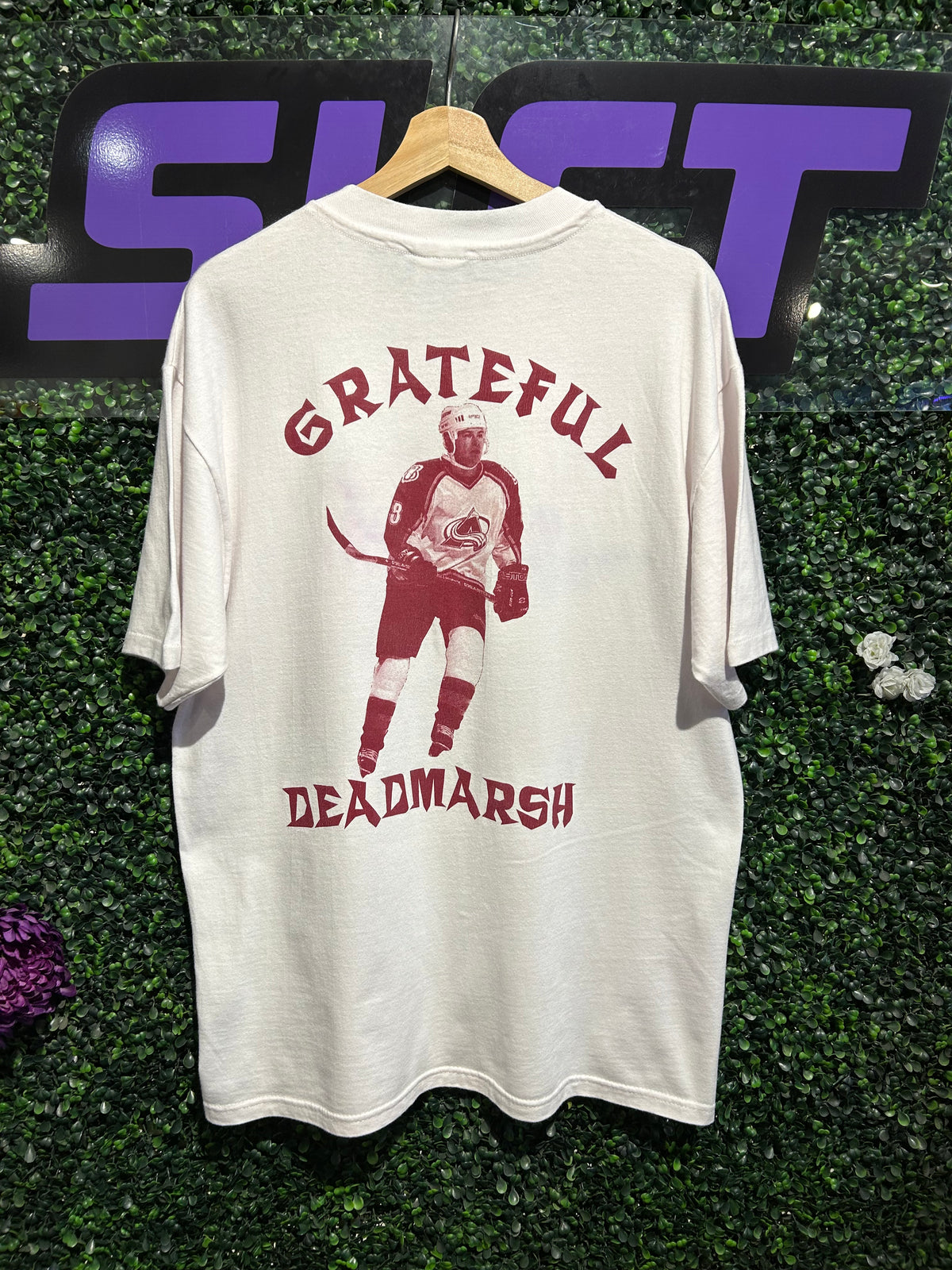 90s Grateful Dead Colorado Avalanche “Grateful Deadmarsh” T-Shirt. Size Large