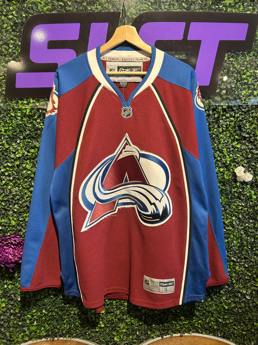 00s Colorado Avalanche Reebok Jersey. Size L/XL