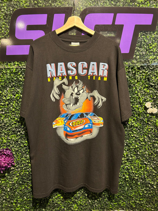 Vintage Taz NASCAR Racing Team T-Shirt. Size XL