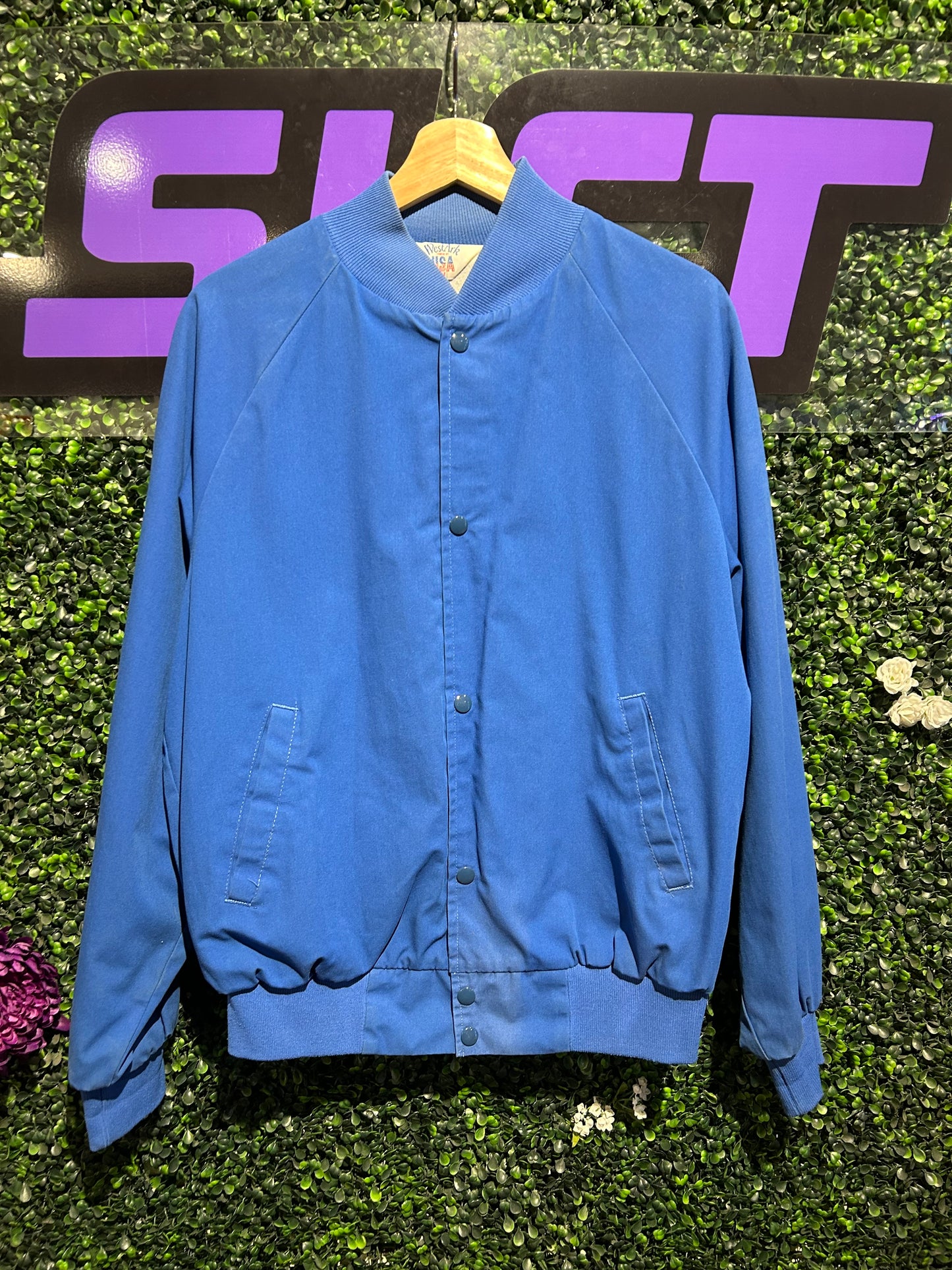 80s The Heritage Club Button-Up Jacket. Size Medium