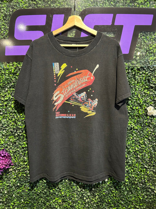 1987 MRA Steamboat Mountain Racing T-Shirt. Size L/XL