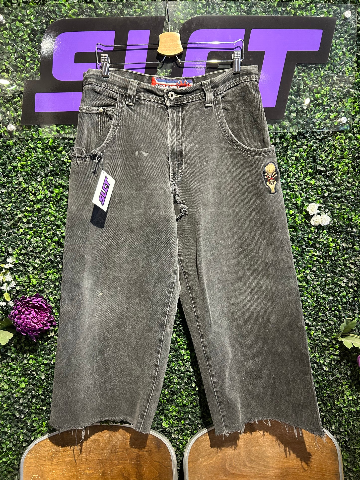 Vintage JNCO Triple Skull Pants. Size 35x28