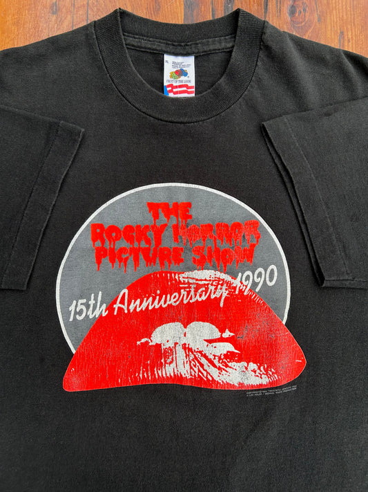 1990 The Rocky Horror Picture Show 15th Anniversary T-Shirt. Size L/XL