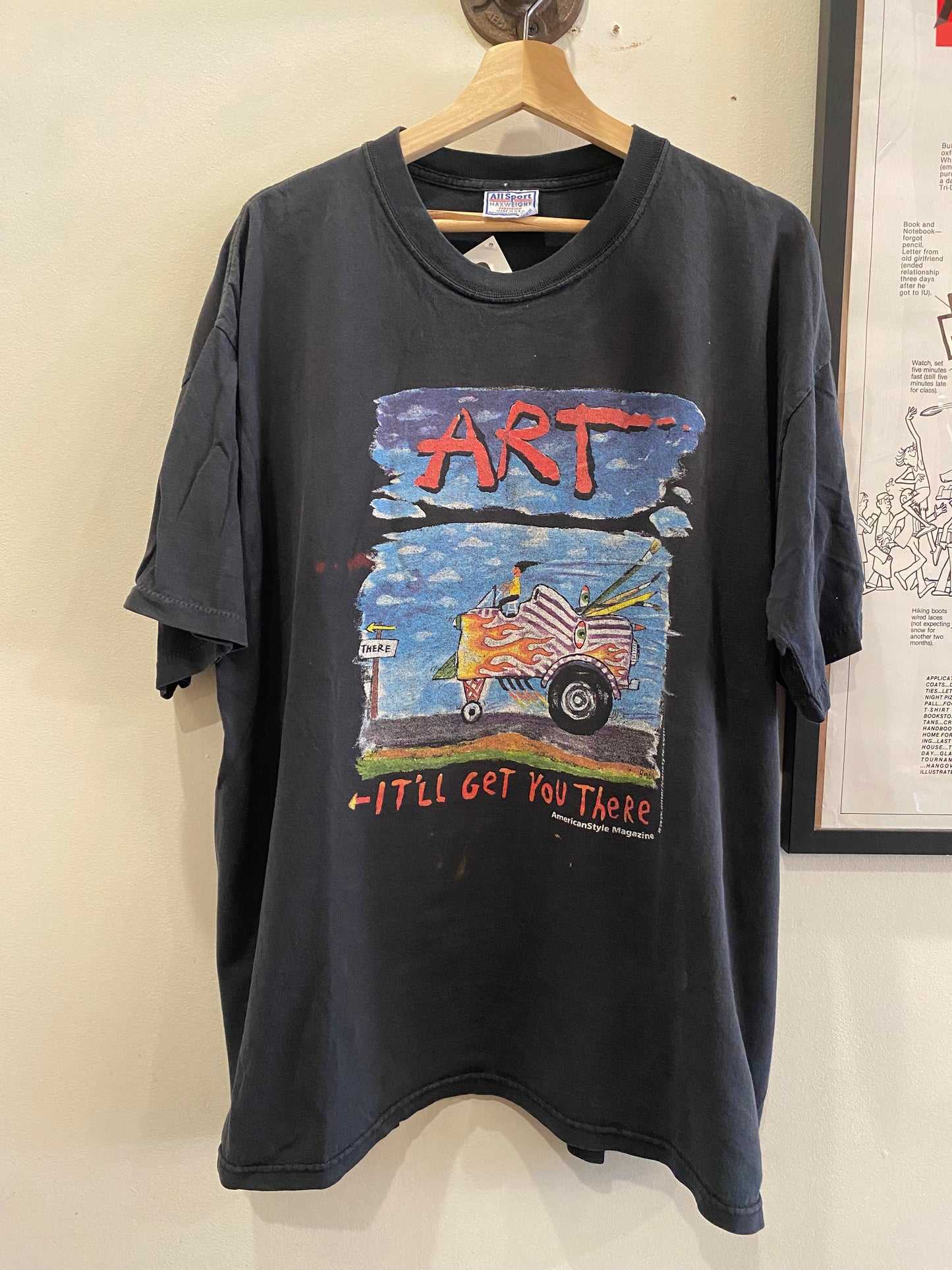 90’s Fred Babb Art T-Shirt Size XL
