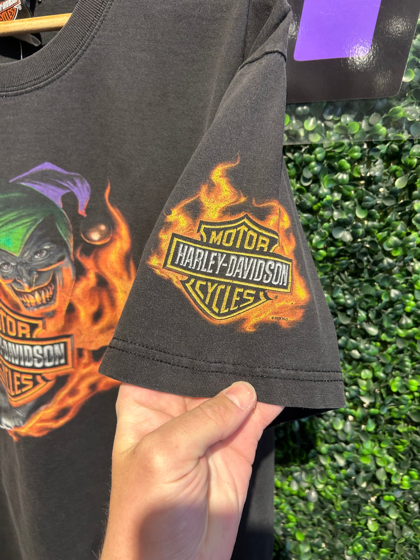 2006 Harley Davidson Jester Flame T-Shirt. Size Large