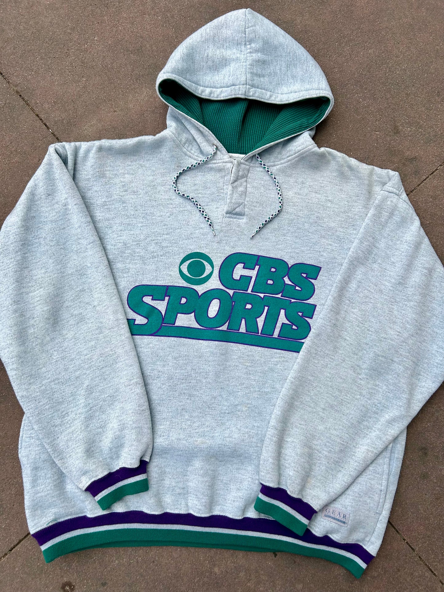 90s CBS Sports Hoodie. Size L/XL