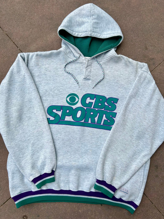 90s CBS Sports Hoodie. Size L/XL