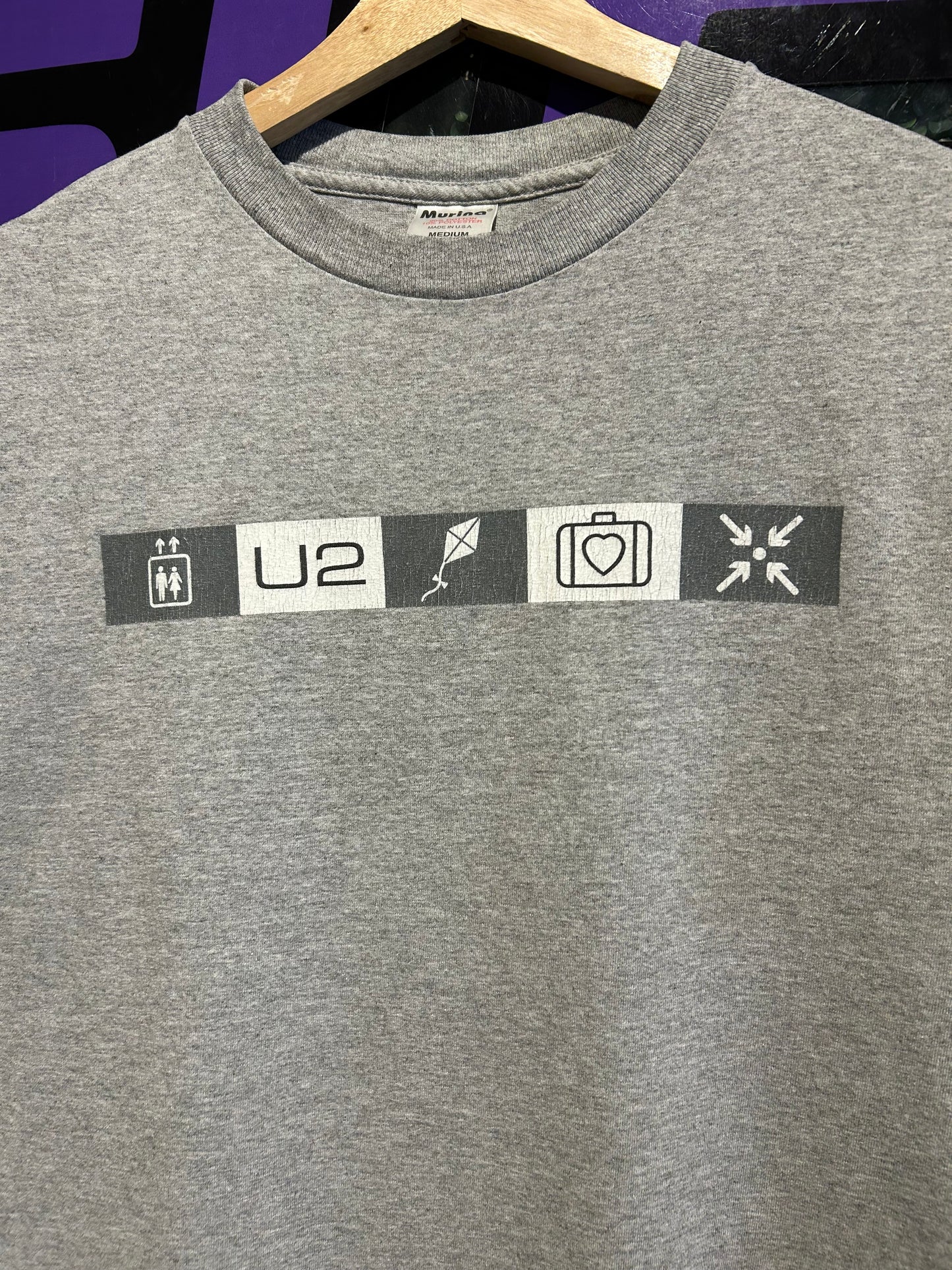 2001 U2 Elevation Tour T-Shirt. Size Medium