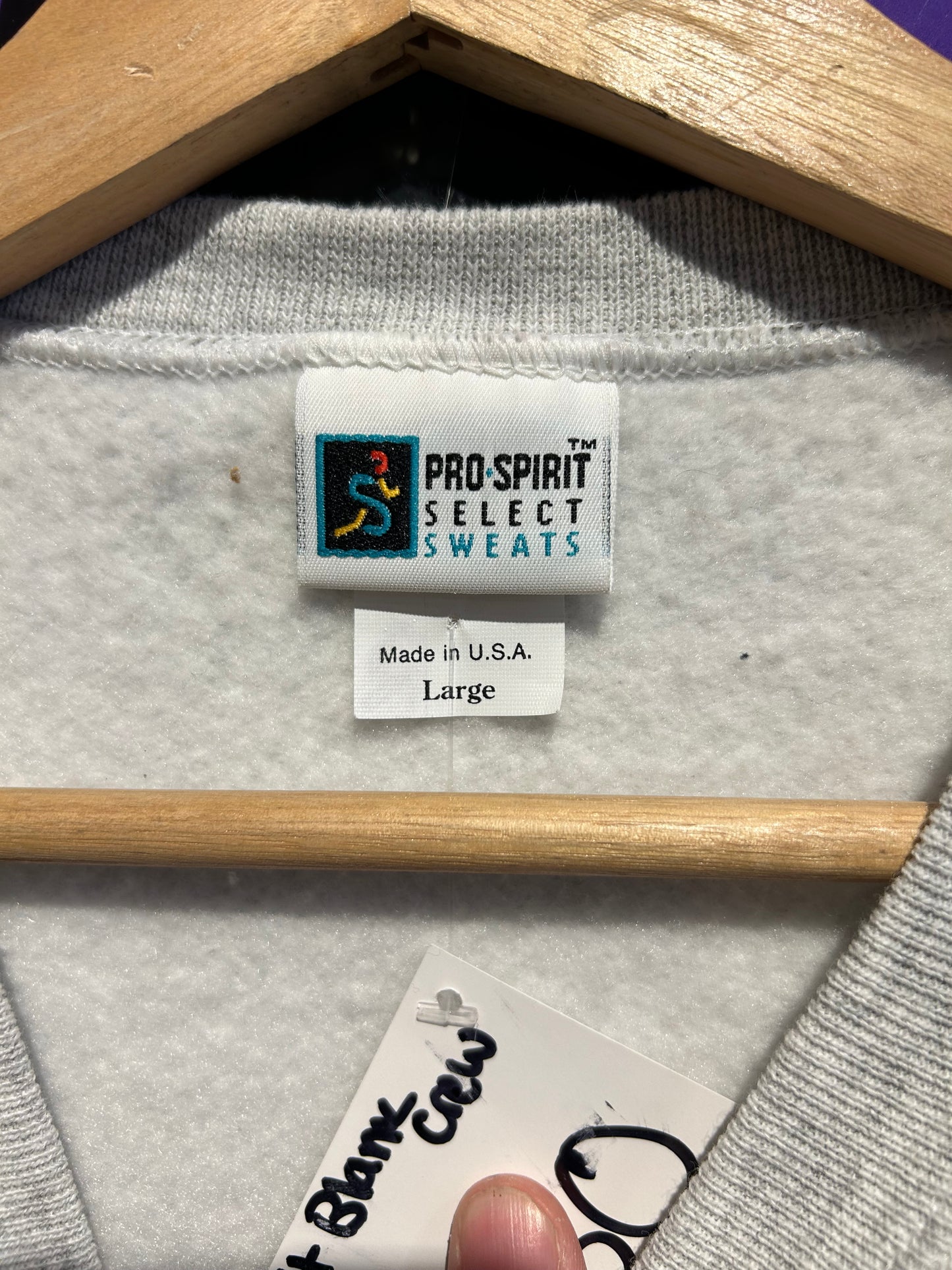 90s Pro Spirit Blank Crewneck. Size Large