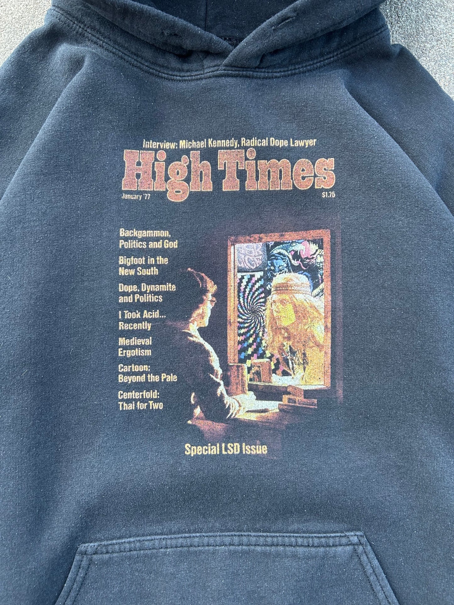 High Times Magazine Special LSD Issue Hoodie. Size M/L
