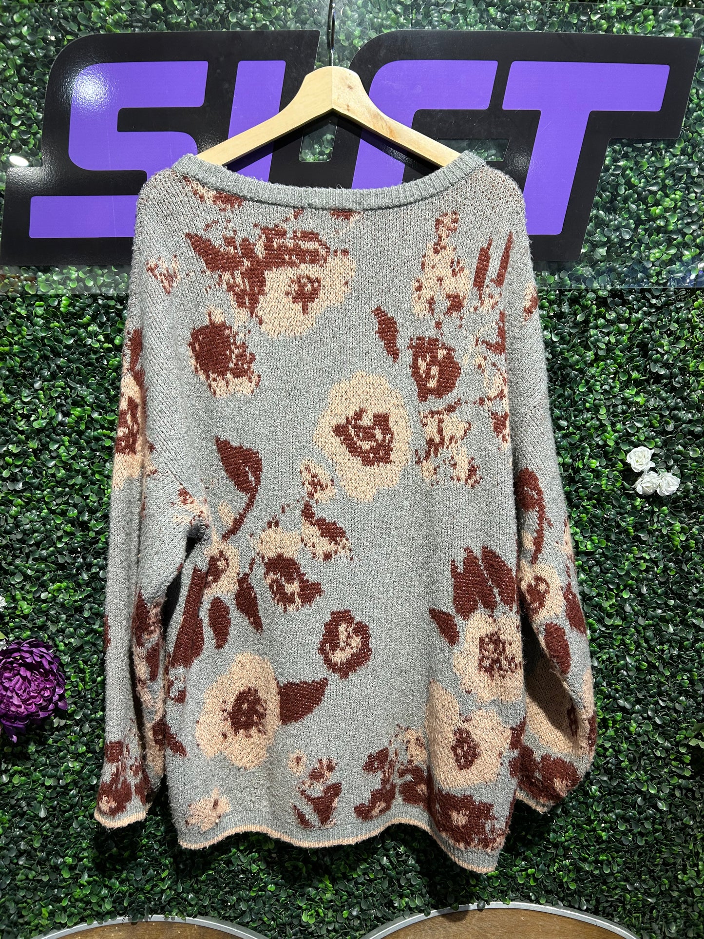 00s Knox Rose Knit Sweater. Size XXL