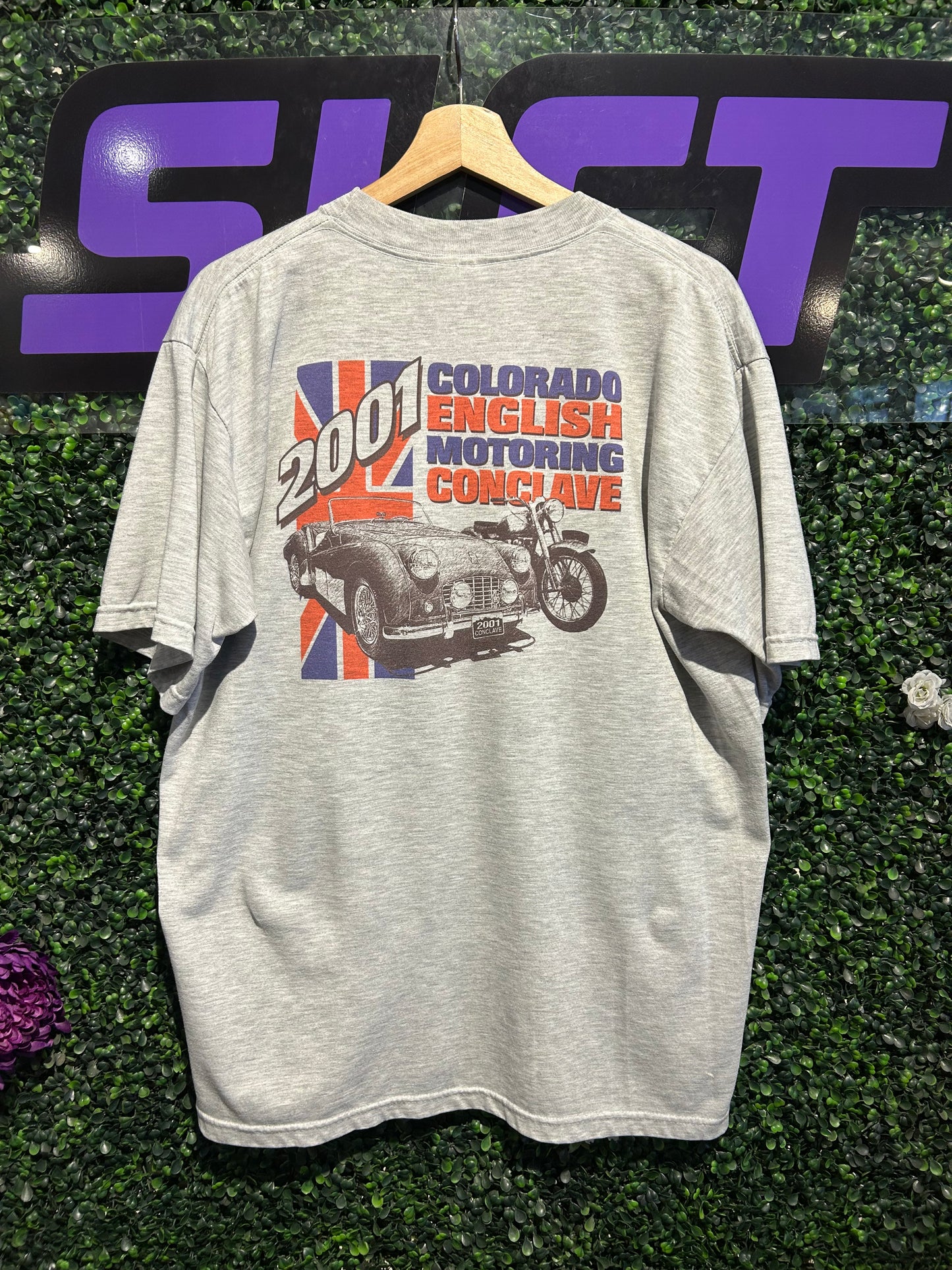 2001 Colorado English Motoring Conclave T-Shirt. Size L/XL