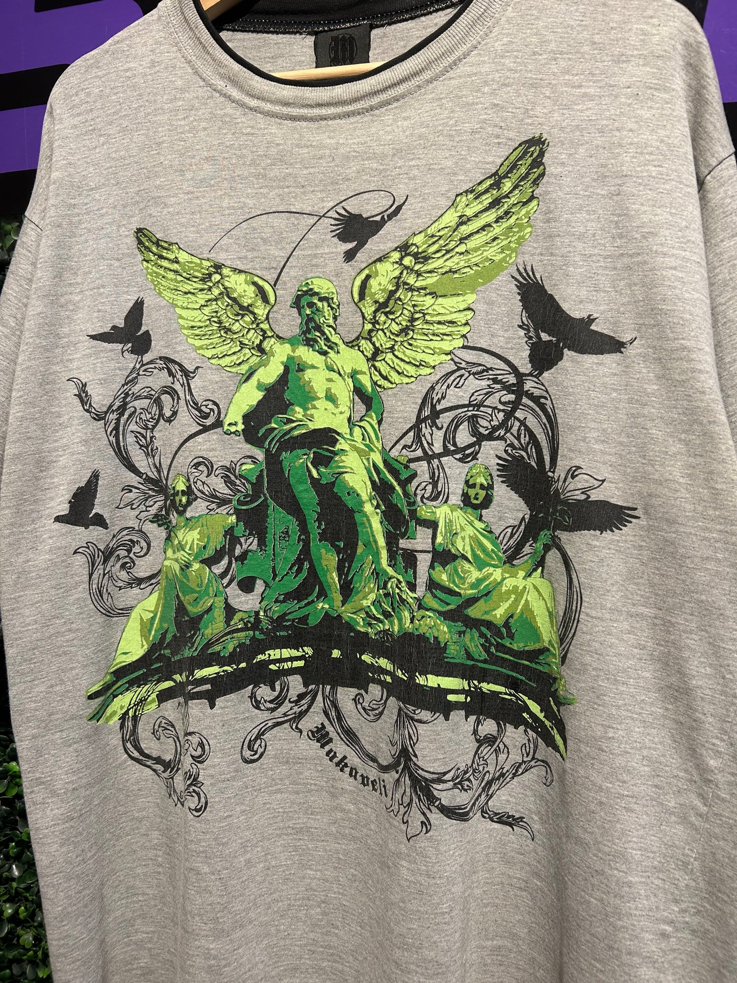 00s Makaveli Y2K Style T-Shirt. Size XL