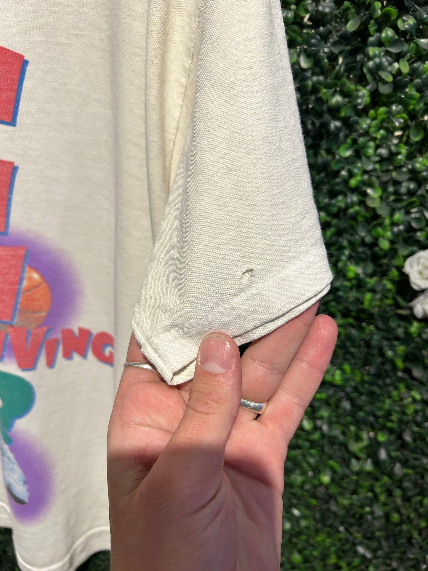 90s Alonzo Mourning “How Am I Driving?” Nike T-Shirt. Size Large