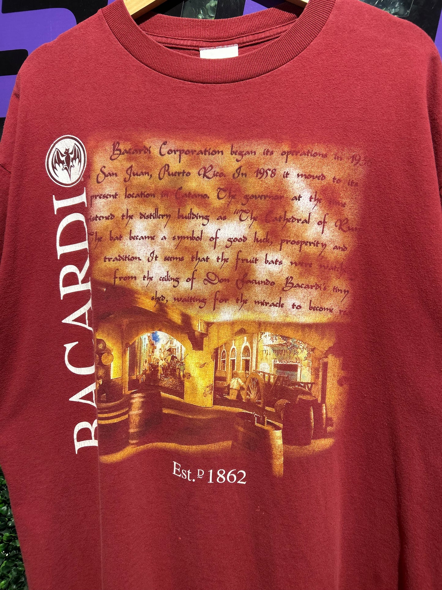 Vintage Bacardi T-Shirt. Size XL