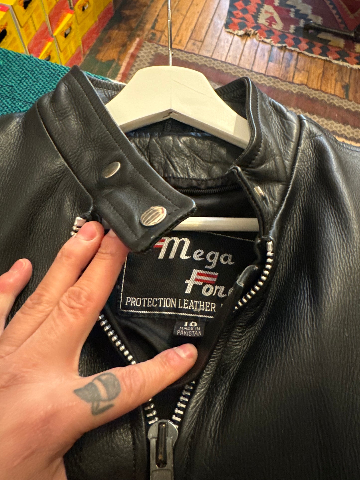 Leather Jacket Size Small