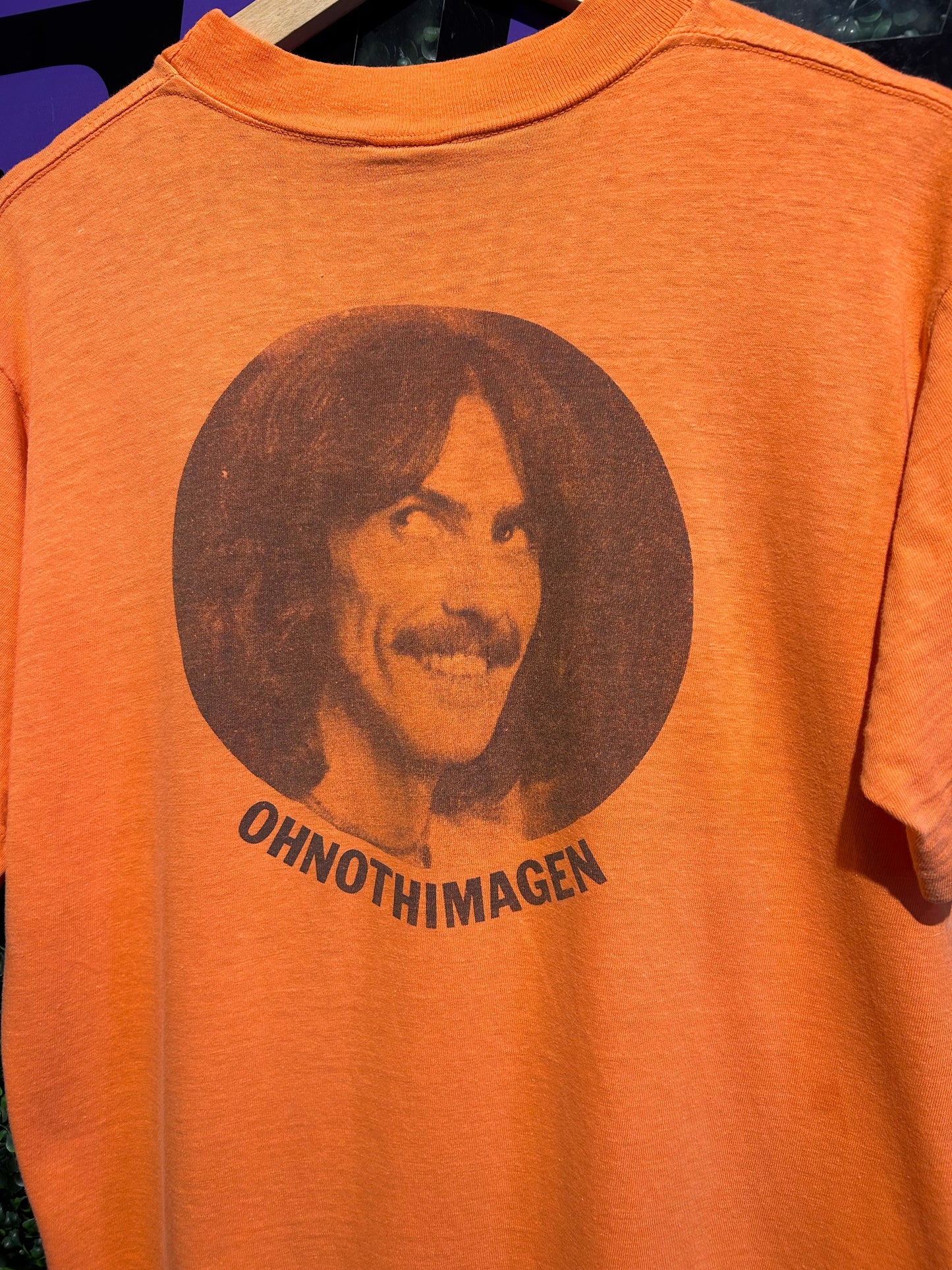 1975 George Harrison Extra Texture “OHNOTHIMAGEN” Album Promo T-Shirt. Size M/L