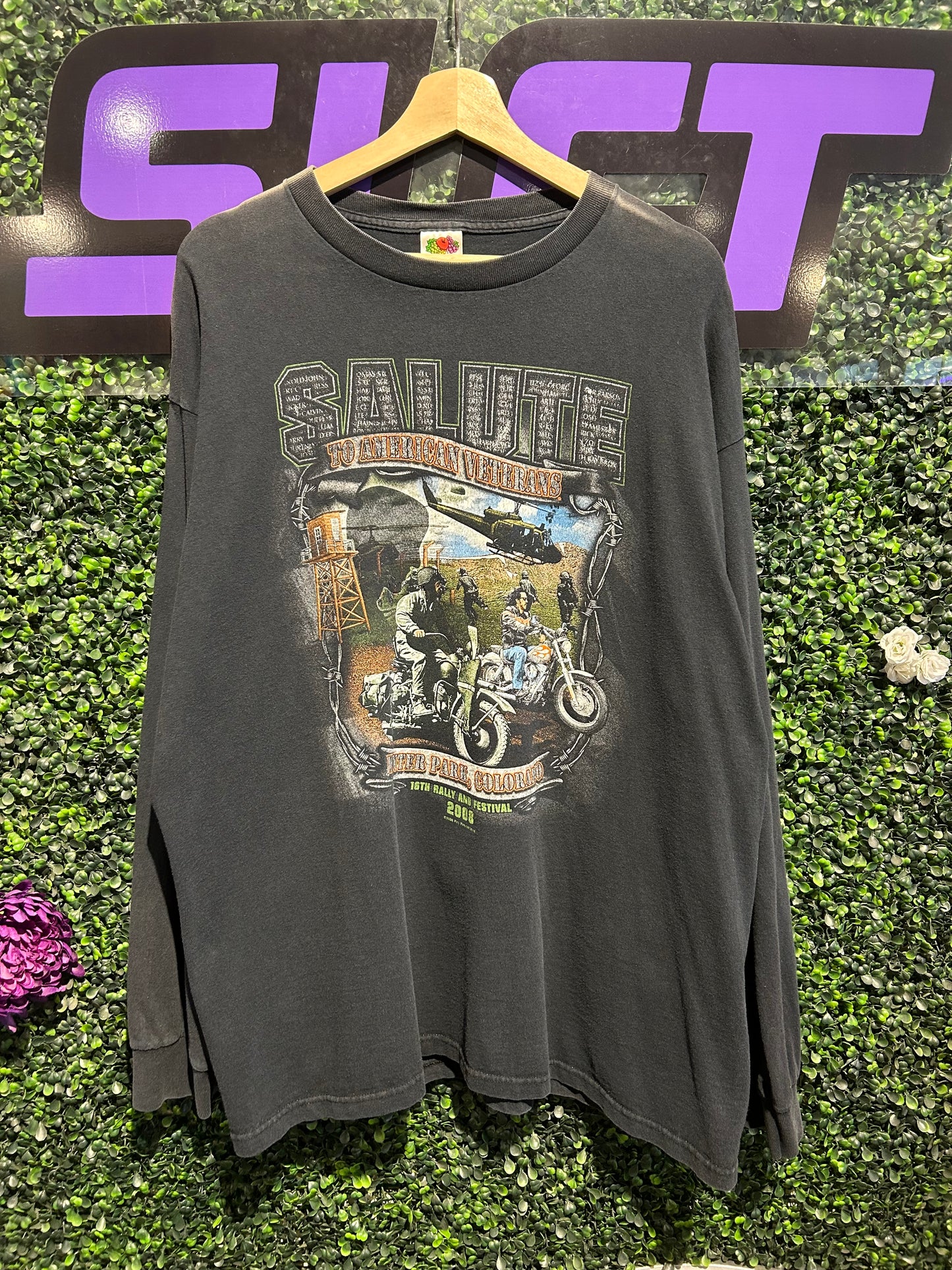 2008 POW MIA Salute Biker LS Shirt. Size XXL
