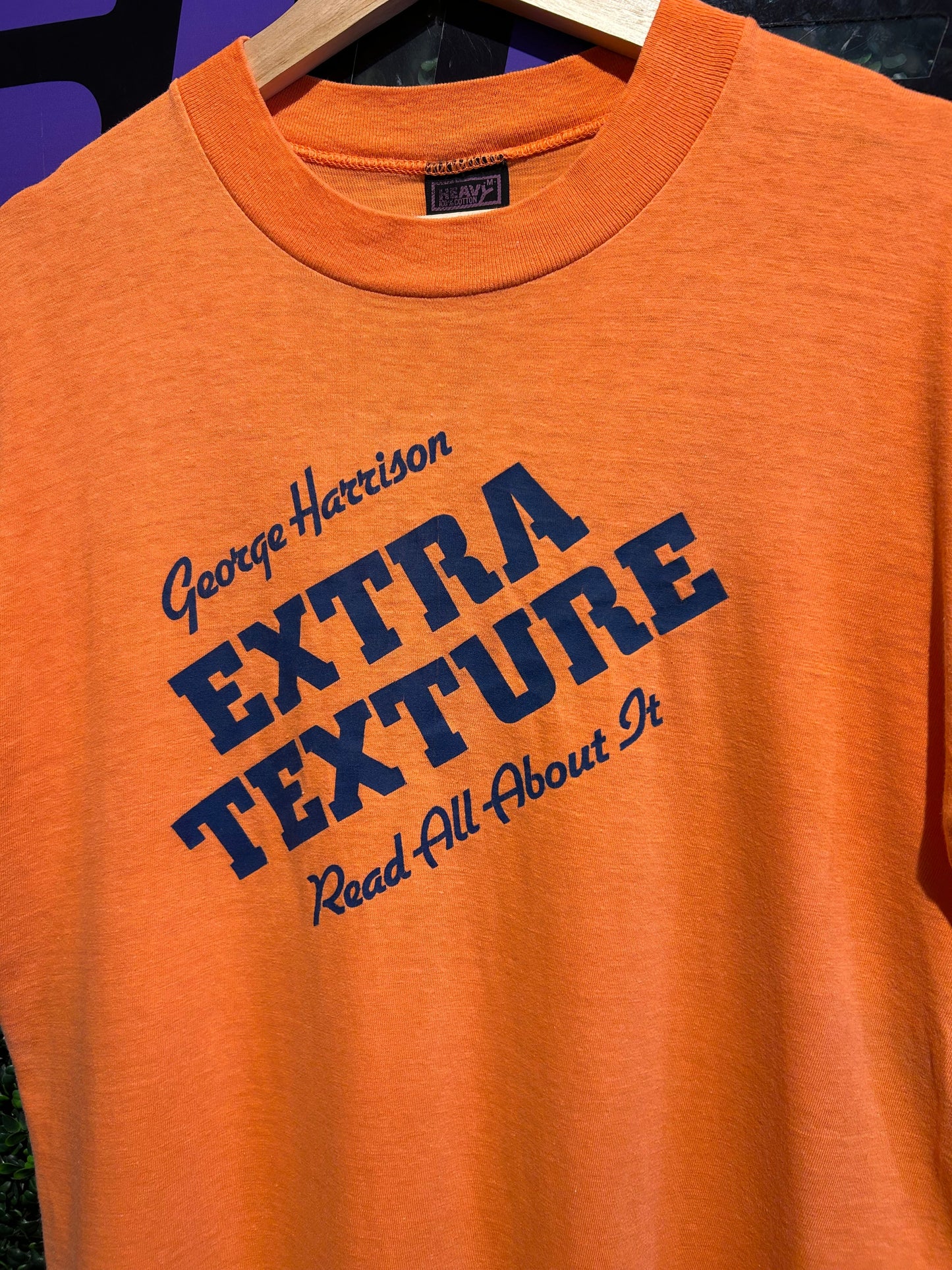 1975 George Harrison Extra Texture “OHNOTHIMAGEN” Album Promo T-Shirt. Size M/L