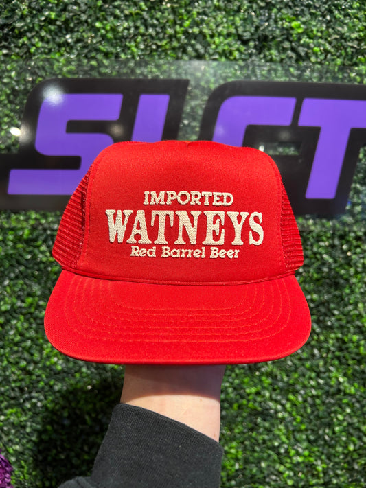 Vintage Watneys Red Barrel Beer Trucker Hat