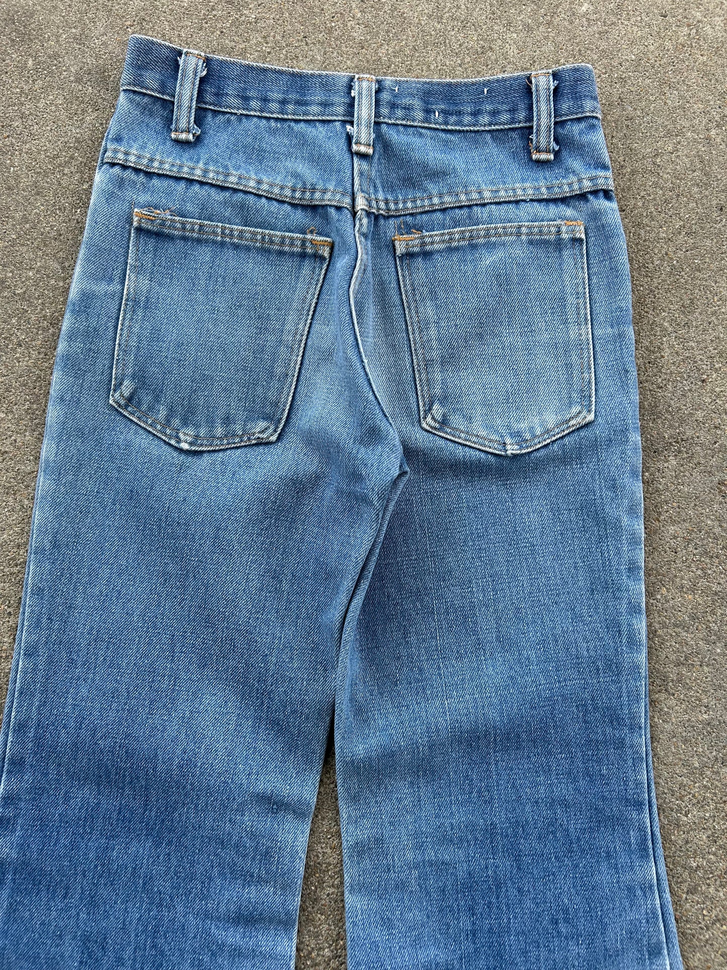Vintage Denim Bell Bottom Pants. Size 24x28