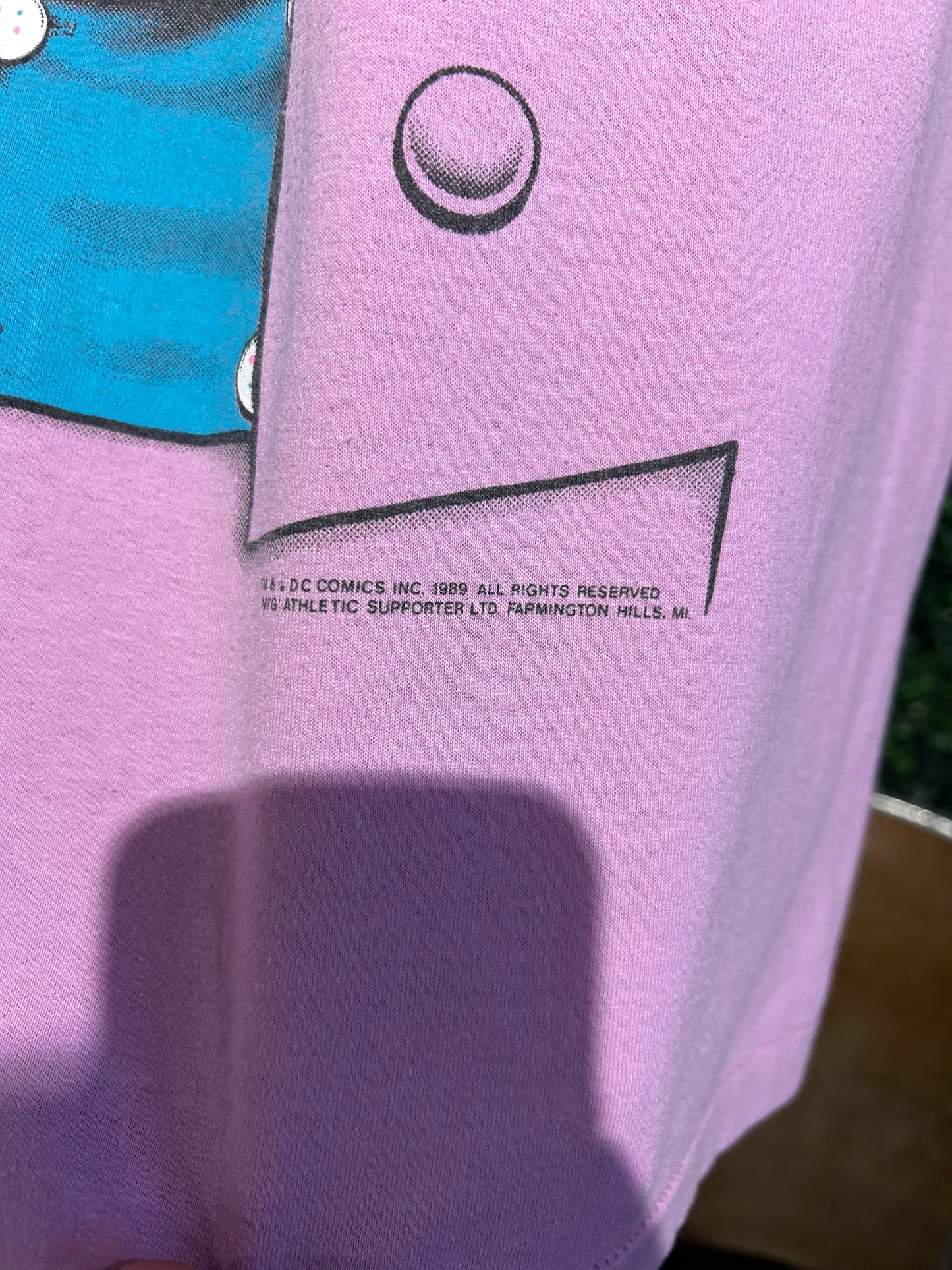 1989 The Joker Costume T-Shirt. Size L/XL