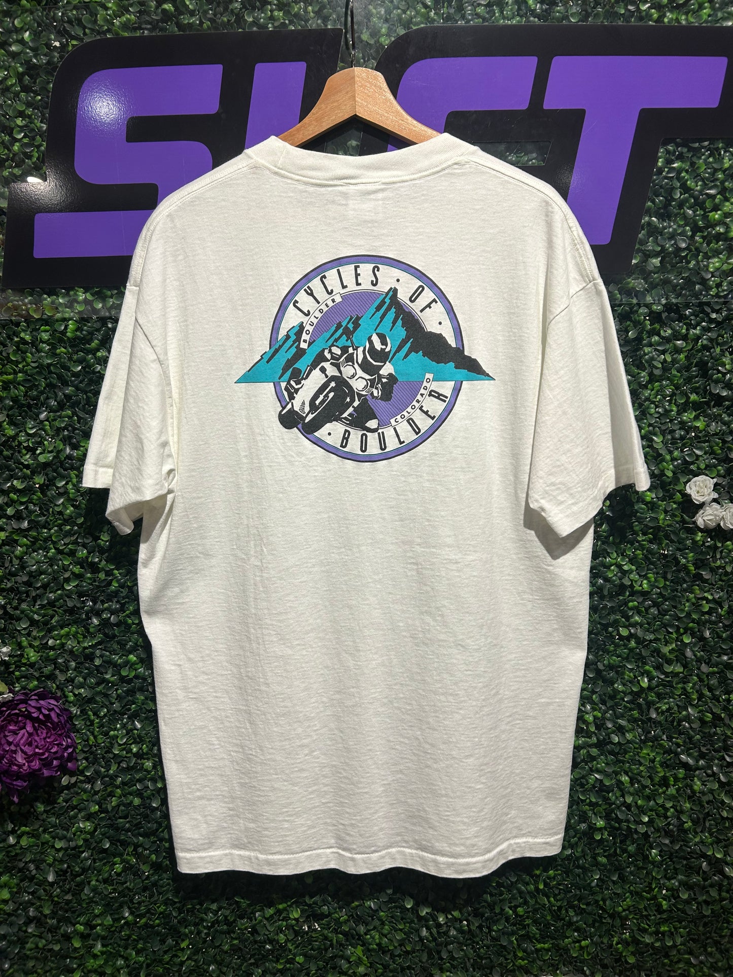 90s Cycles Of Boulder T-Shirt. Size XL