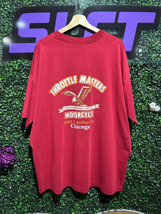 90s Harley Davidson Throttle Master T-Shirt. Size 3XL